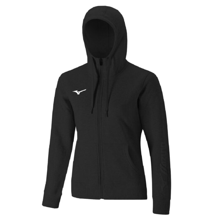 MIZUNO SWEAT FZ HOODIE BLACK (32EC970009)_0