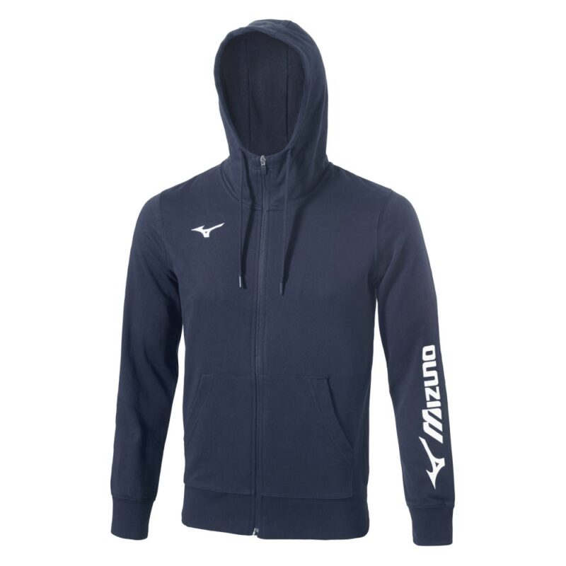 MIZUNO MIZUNO TERRY FZ HOODIE ΑΝΔΡΙΚΗ ΖΑΚΕΤΑ ΜΠΛΕ (32EC7B7014)_0