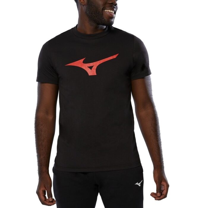 MIZUNO RB LOGO TEE T-SHIRT ΑΝΔΡΙΚΟ ΜΑΥΡΟ (K2GA250009)_2