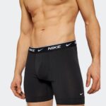 Nike Everyday Cotton Stretch Ανδρικά Boxer Μαύρα Μονόχρωμα 3Pack (KE1007-UB1)_1