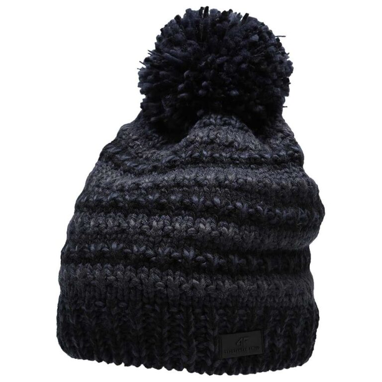 4F Pom Pom Beanie Σκούφος σε Γκρι χρώμα (H4Z21-CAM010-20S)_0