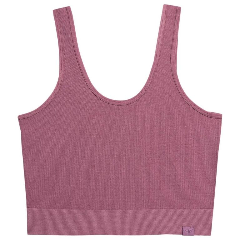 4F Γυναικεία Αμάνικη  Crop Top Μπλούζα (4FSS23TTSHF564-53S) Σκούρο Ροζ_0