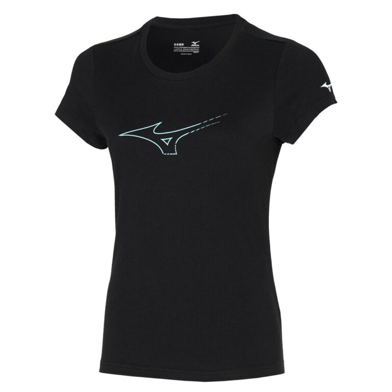 MIZUNO Γυναικείο T-Shirt ATHLETIC RB TEE (K2GA220109) Μαύρο_0